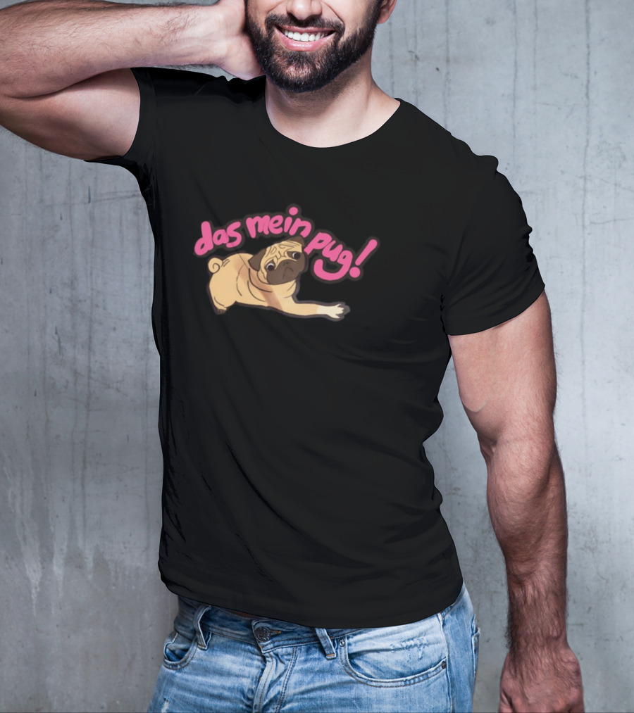 Das Mein Pug Dog Playful Illustration T-Shirt