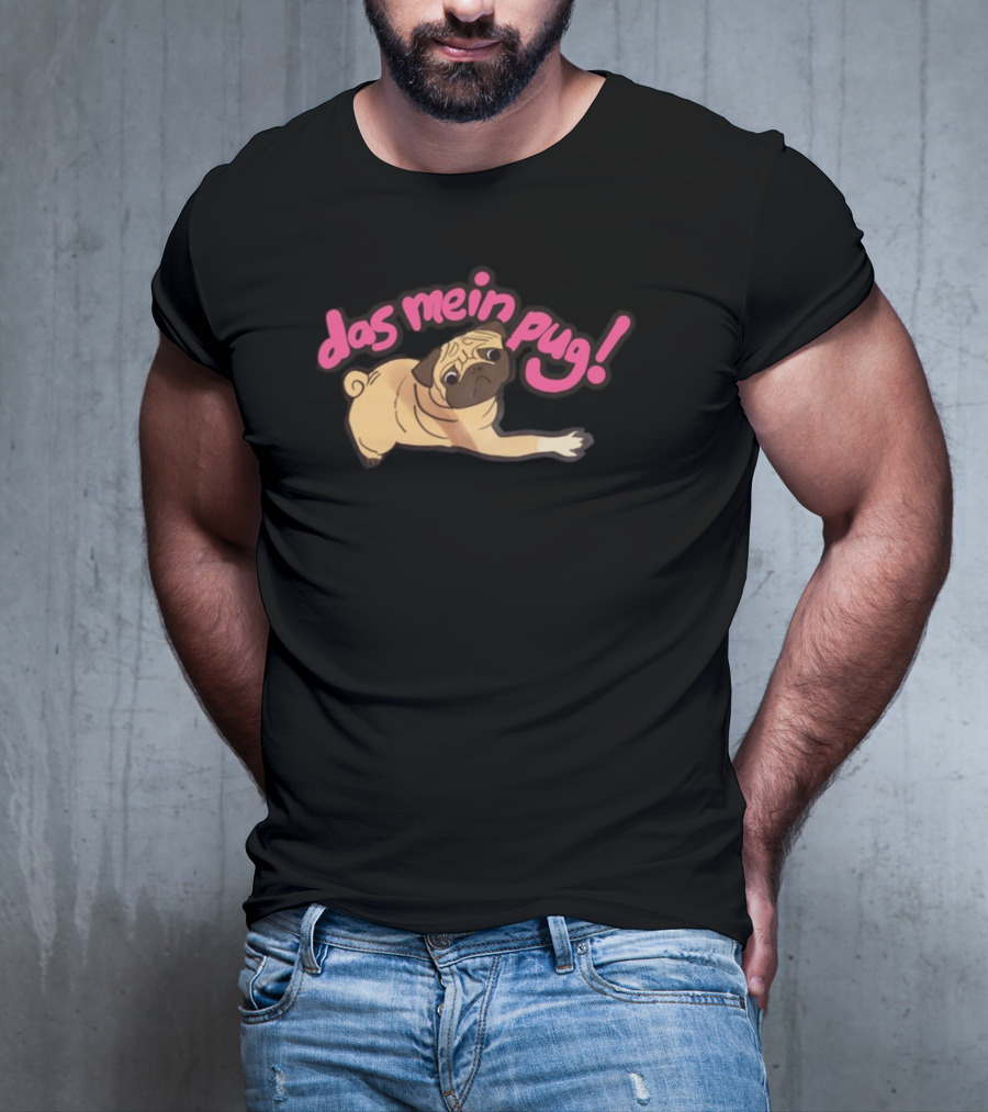 Das Mein Pug Dog Playful Illustration T-Shirt