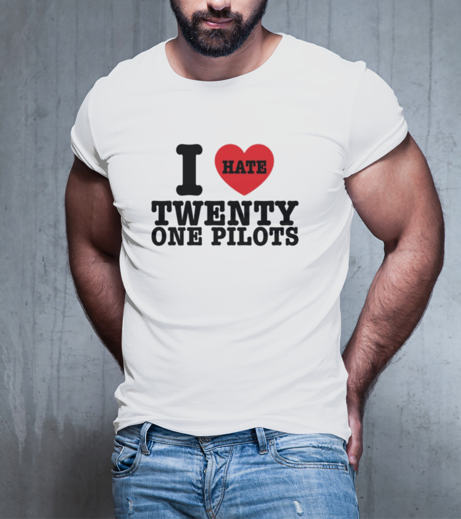 I Heart Hate Twenty One Pilots T-Shirt