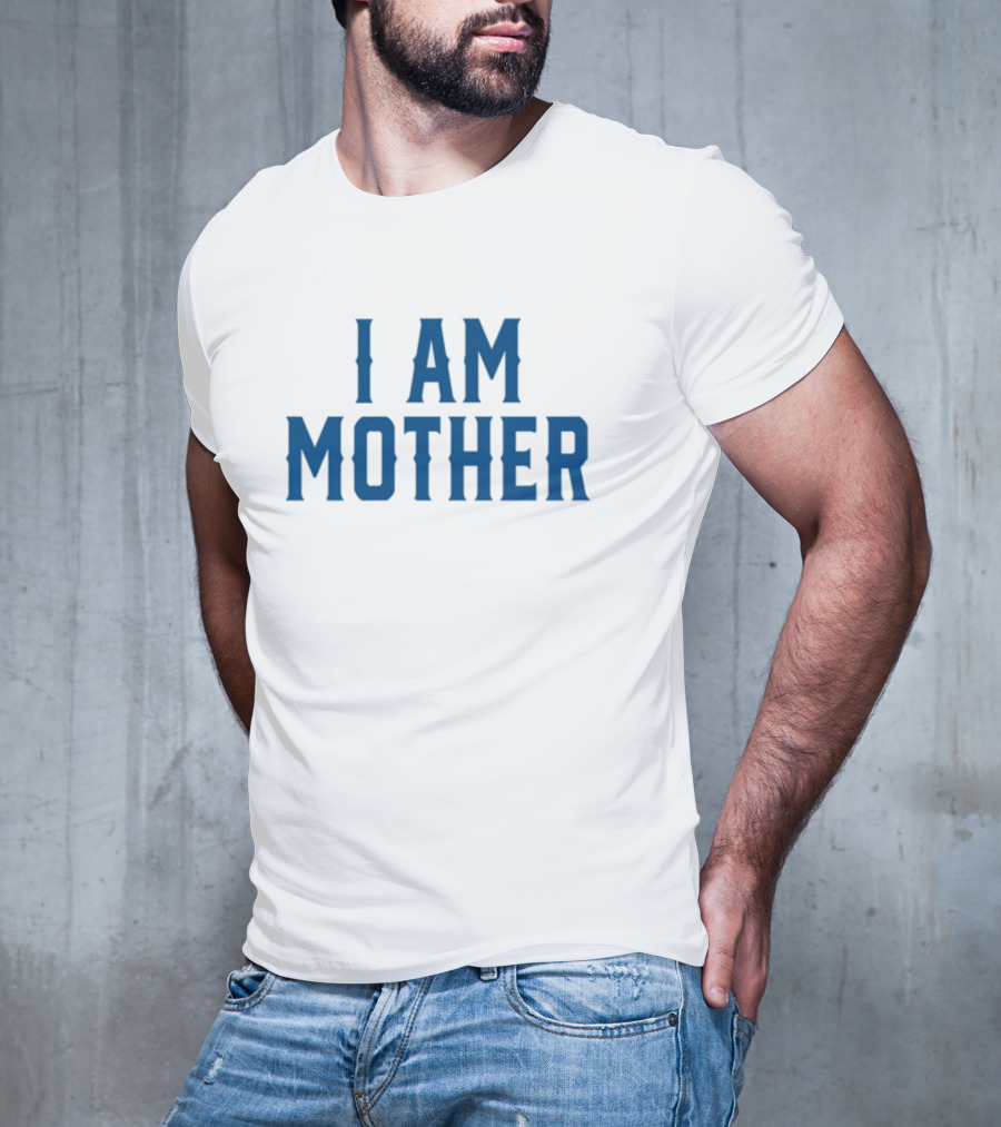 Kesha I Am Mother Blue Block Lettering T-Shirt