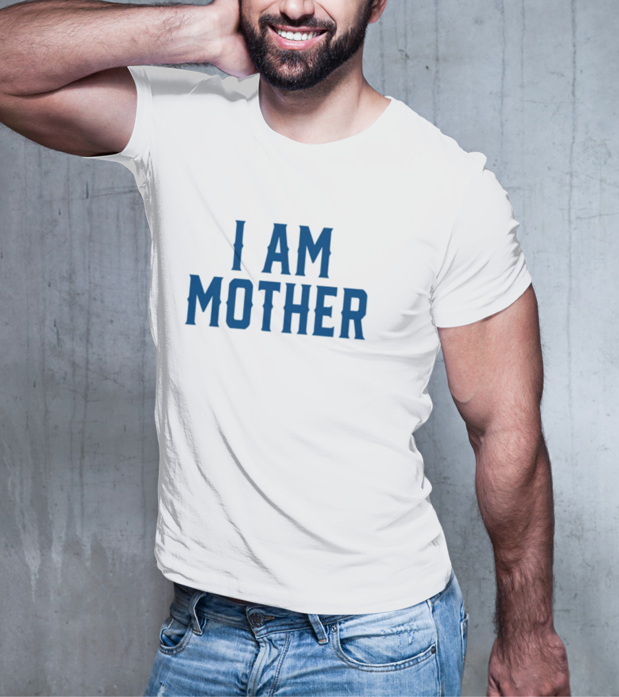 Kesha I Am Mother Blue Block Lettering T-Shirt