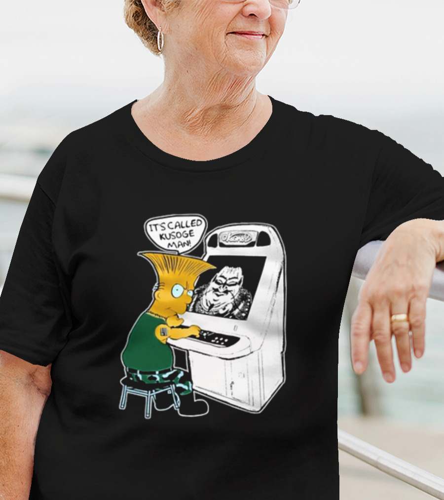 Simption Arcade Gamer It's Called Kusoge Man T-Shirt