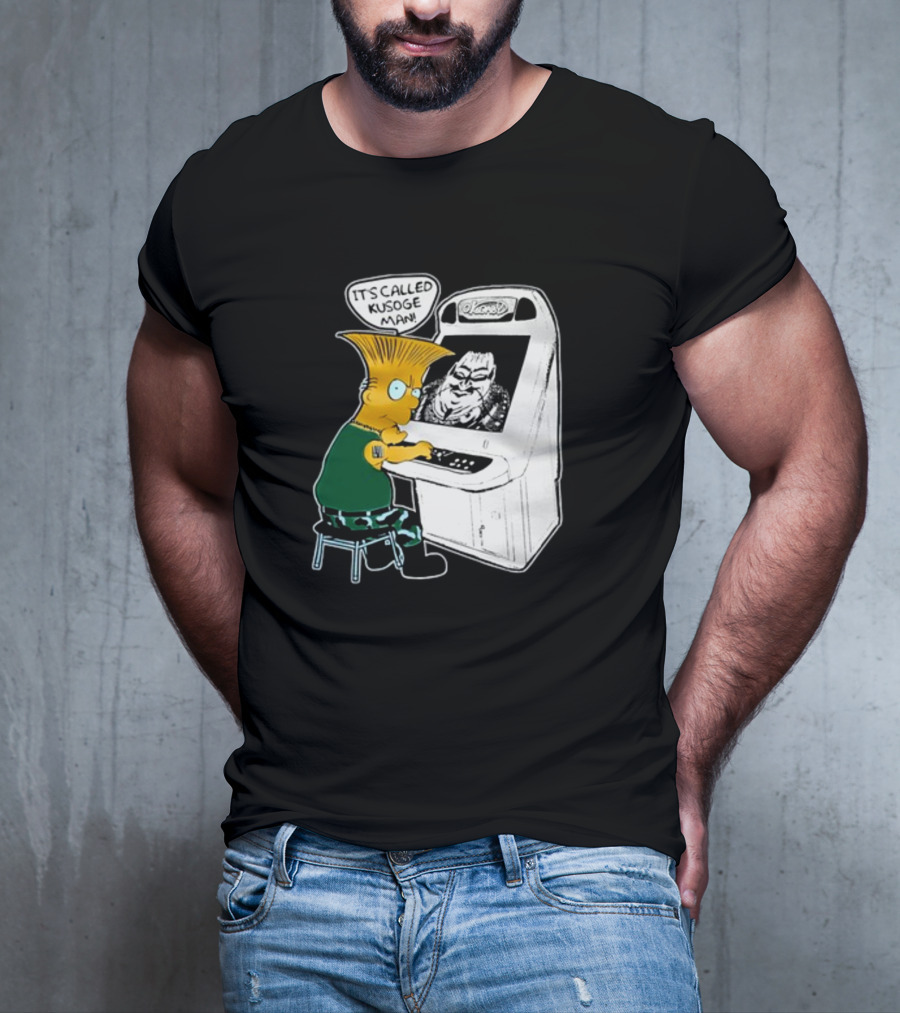 Simption Arcade Gamer It's Called Kusoge Man T-Shirt