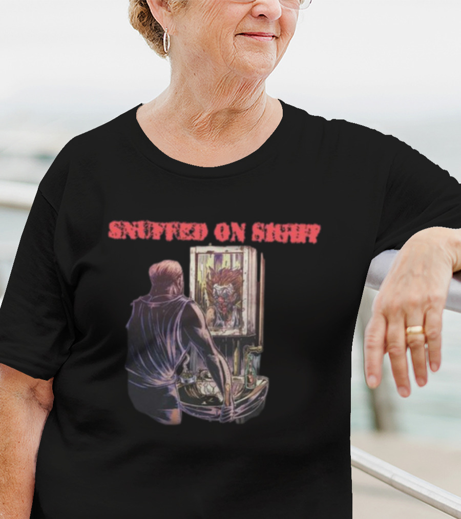 Snuffed On Sight No Clown Mirror Reflection Horror T-Shirt