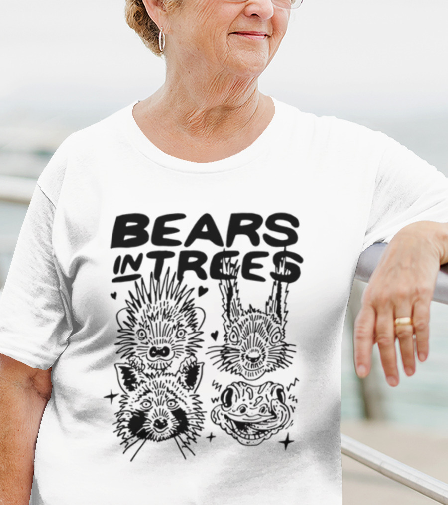 Bears In Trees Animals Wildlife Faces T-Shirt
