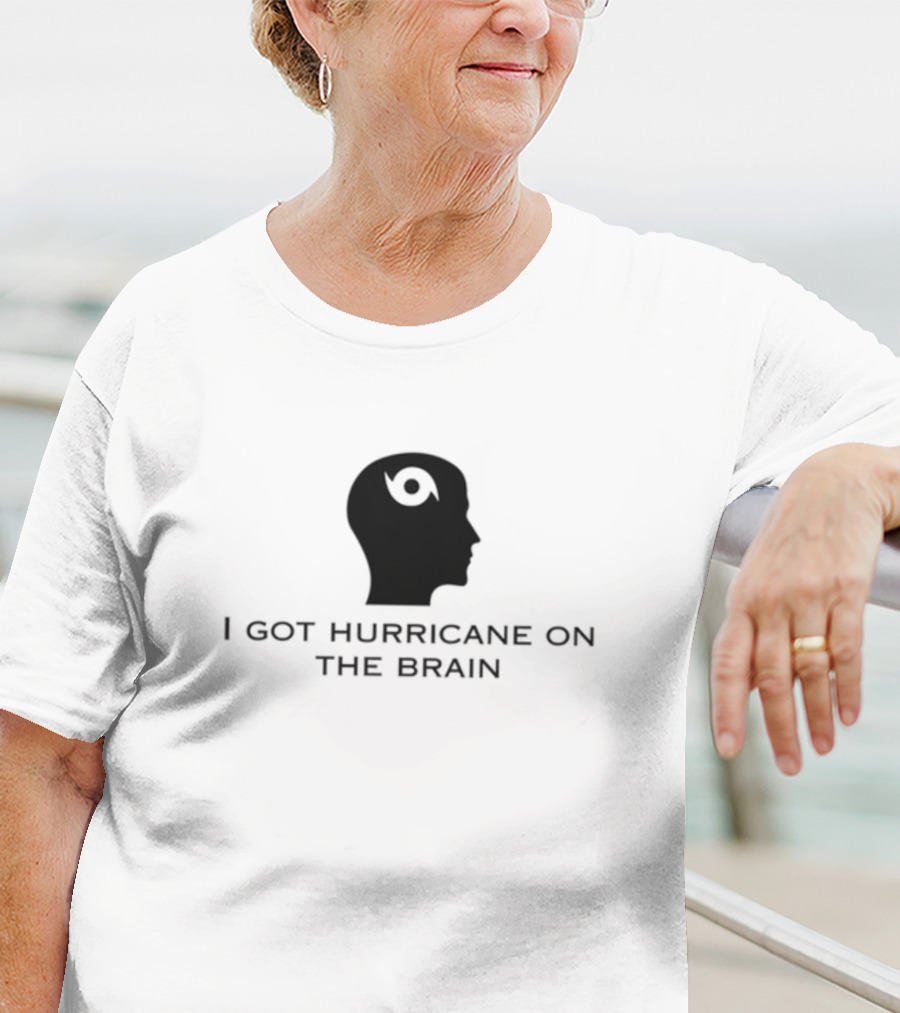 Helicity I Got Hurricane On The Brain Iconic Head T-Shirt