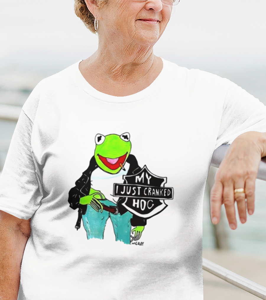 Matt Gray My I Just Cranked Hog Kermit Biker T-Shirt