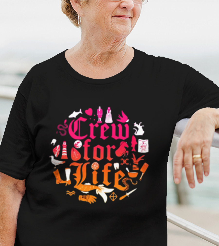 Crew For Life Nautical Icons And Symbols Collection T-Shirt