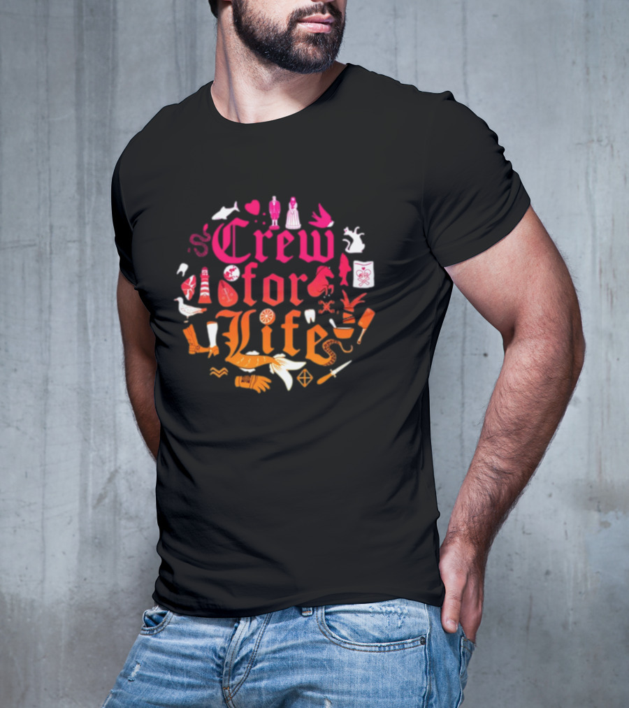 Crew For Life Nautical Icons And Symbols Collection T-Shirt