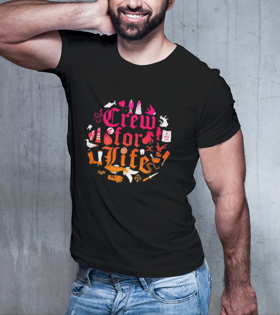 Crew For Life Nautical Icons And Symbols Collection T-Shirt