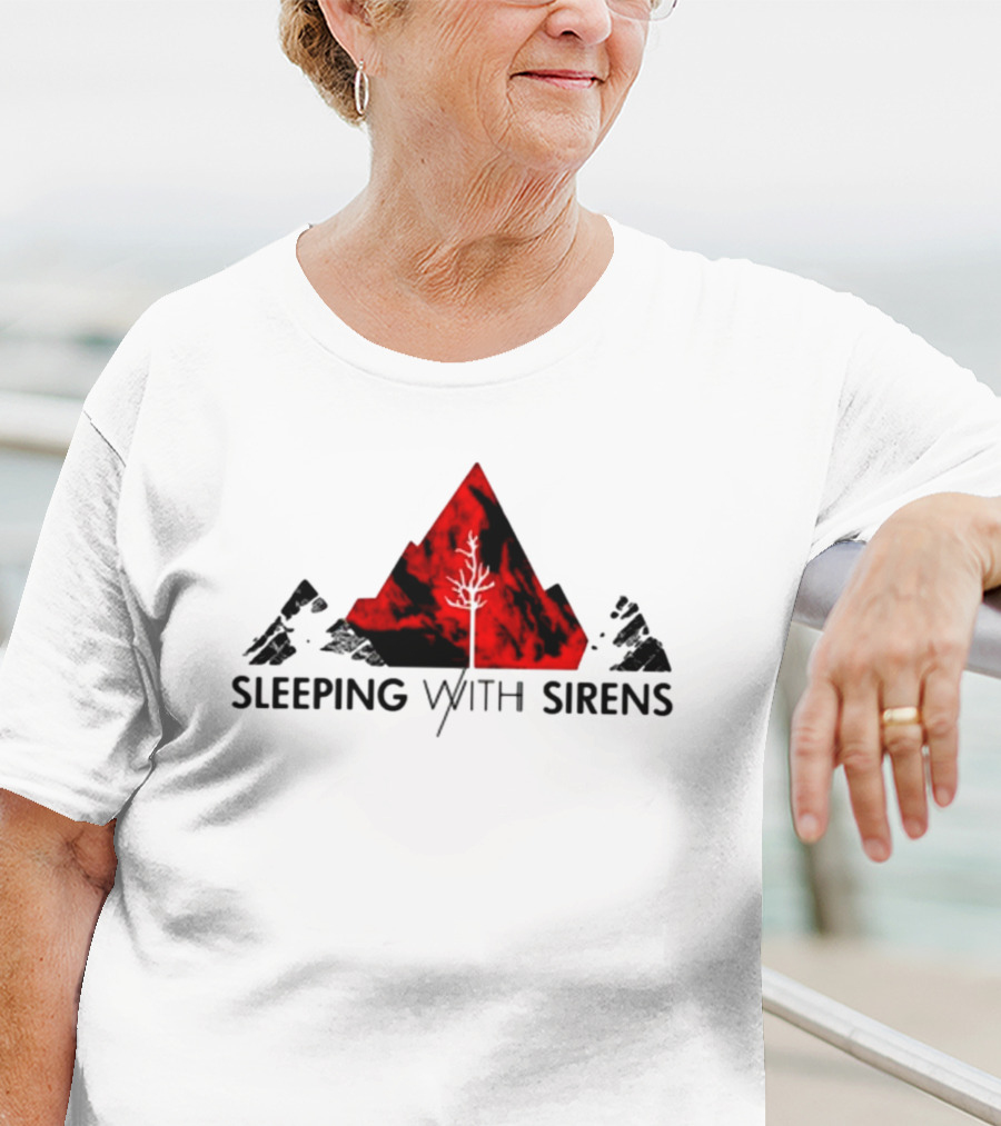 Sleeping With Sirens Red Mountain Tree T-Shirt