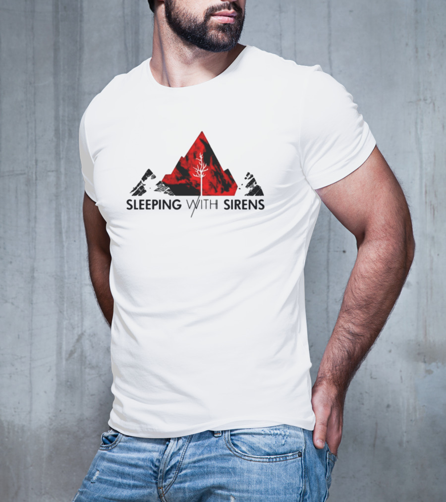 Sleeping With Sirens Red Mountain Tree T-Shirt