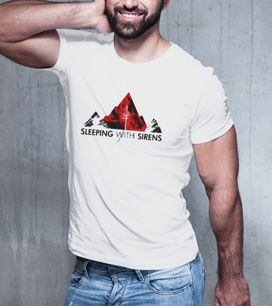 Sleeping With Sirens Red Mountain Tree T-Shirt