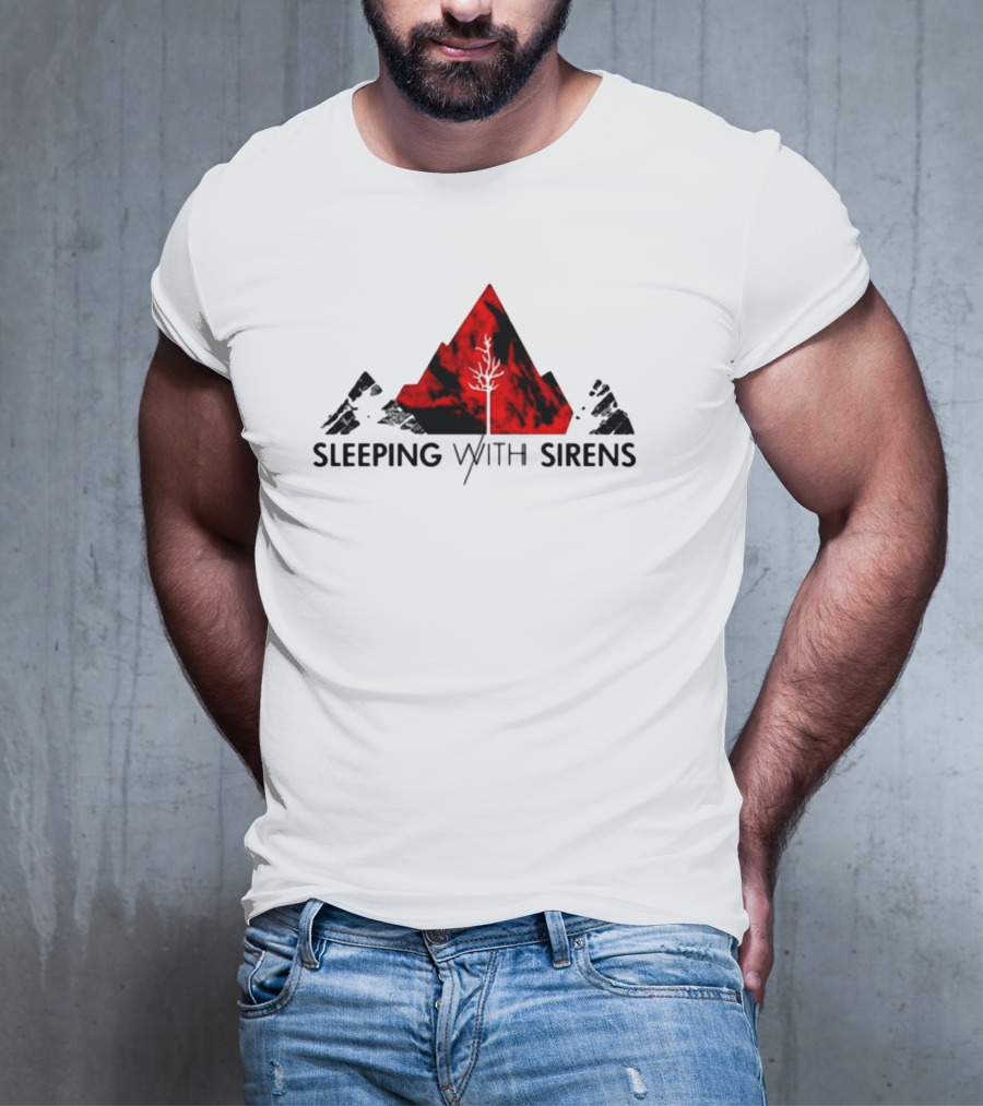 Sleeping With Sirens Red Mountain Tree T-Shirt