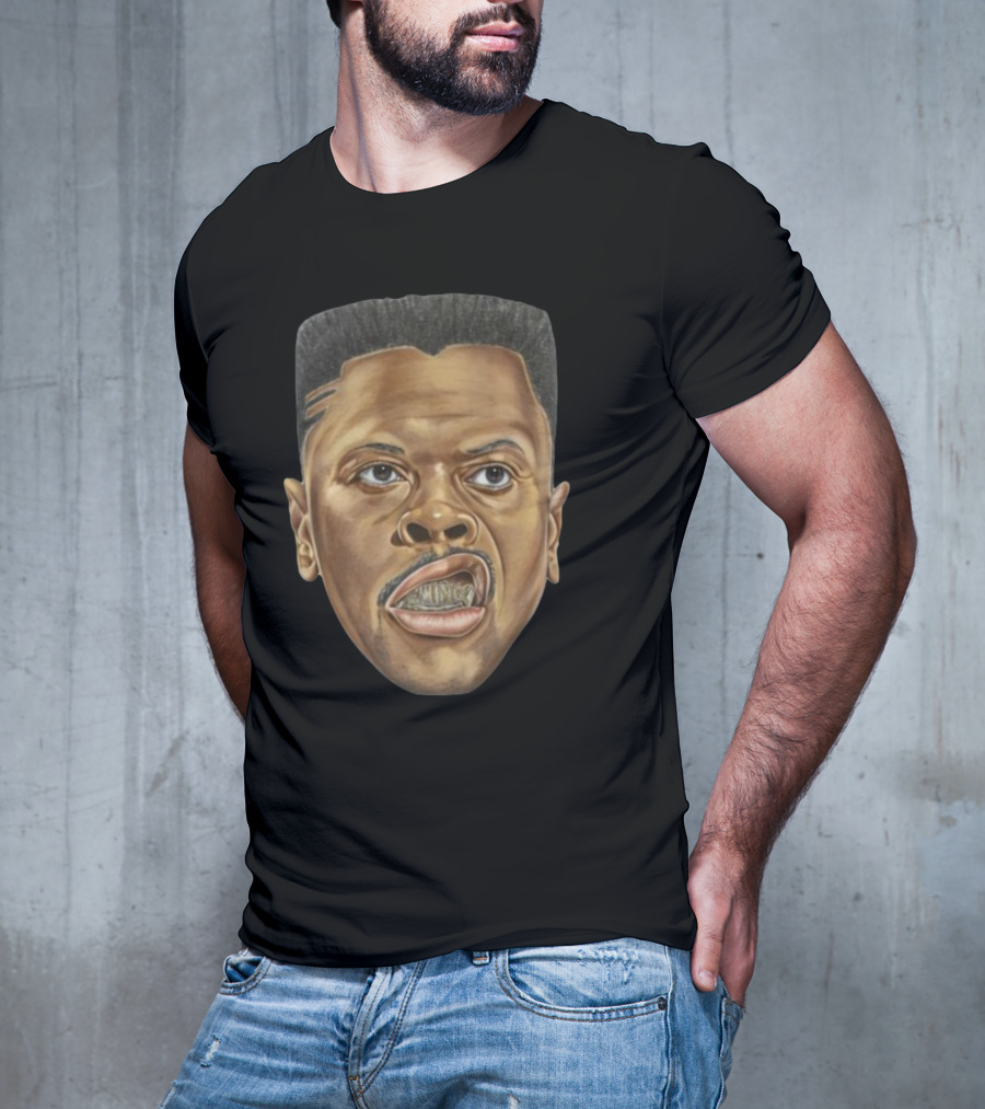 Adam Ottavino Rocking Patrick Ewing Iconic Face T-Shirt