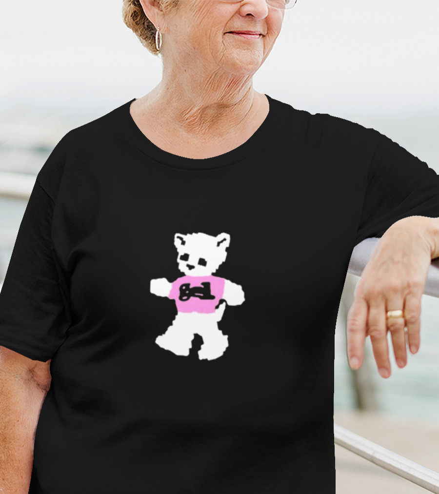 Gel Cat Spoiled Rotten To The Core White Bear Pink Shirt Game Controller T-Shirt