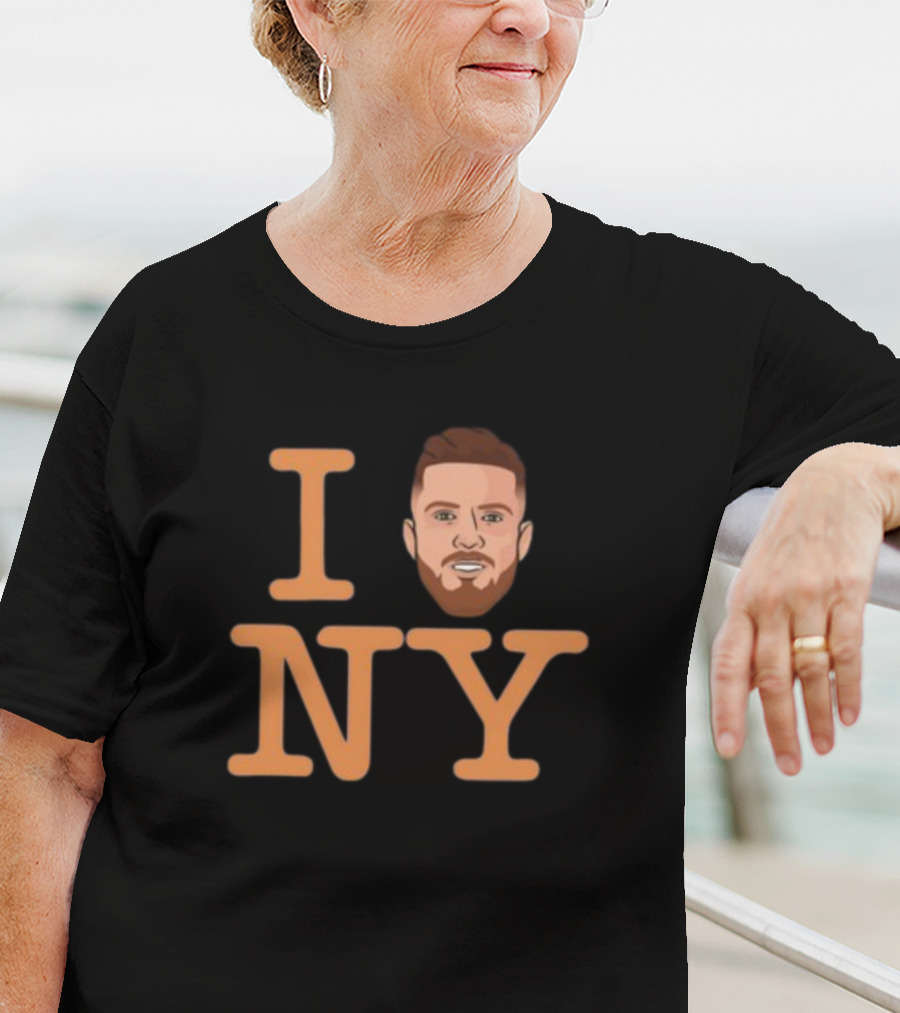 I Heart New York With Cartoon Face T-Shirt
