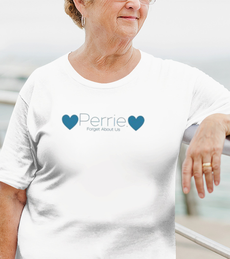 Perrie Forget About Us Blue Hearts T-Shirt