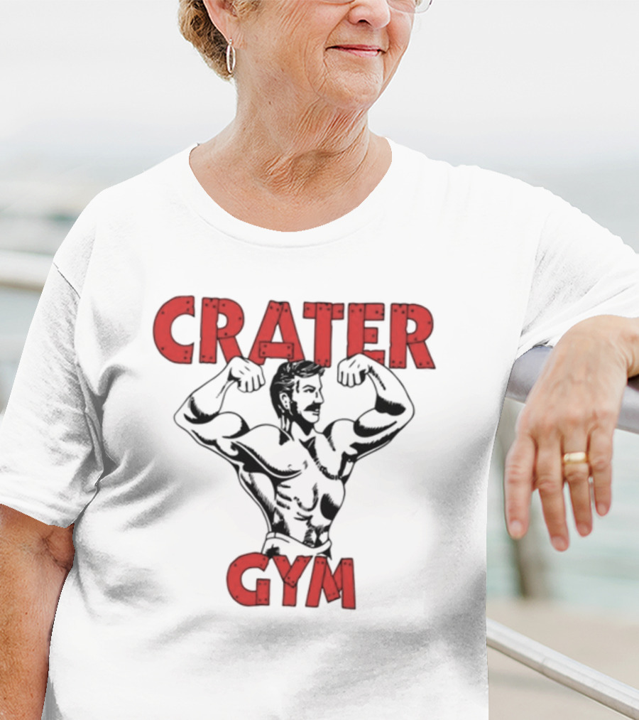 A24films Crater Gym Staff Bodybuilder Flexing T-Shirt