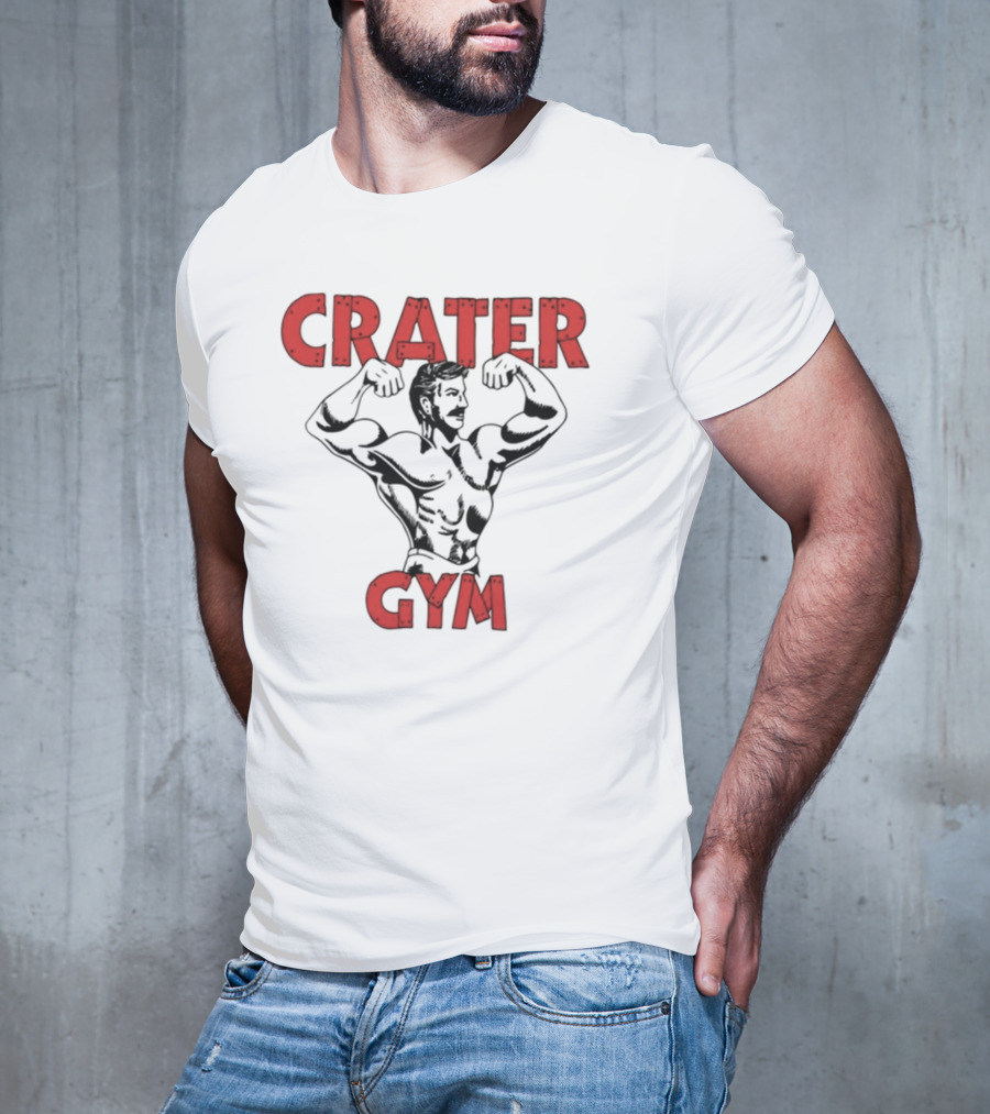A24films Crater Gym Staff Bodybuilder Flexing T-Shirt