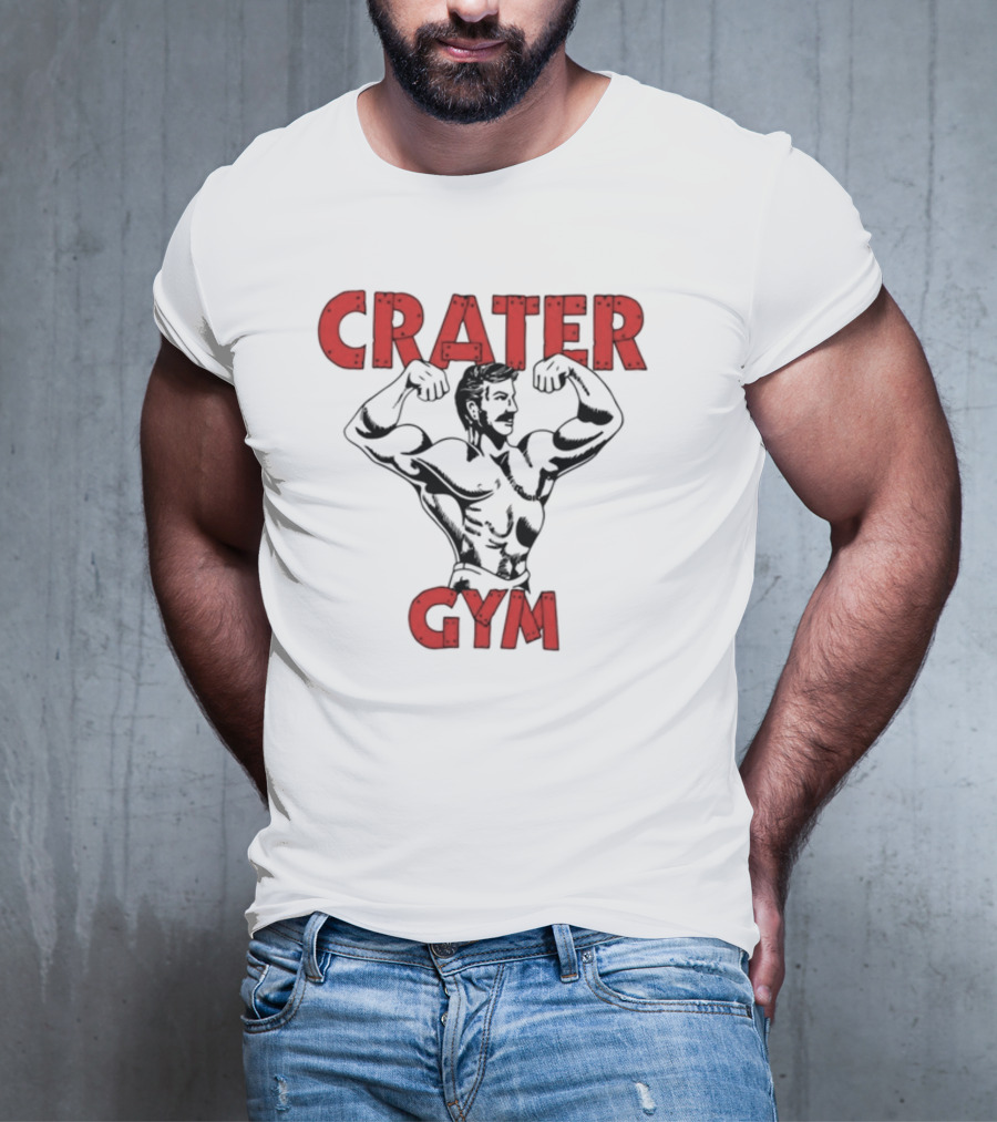 A24films Crater Gym Staff Bodybuilder Flexing T-Shirt