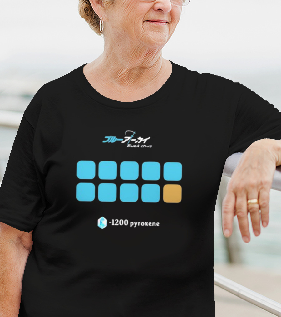 Blue Archive -1200 Pyroxene Iconic Grid T-Shirt