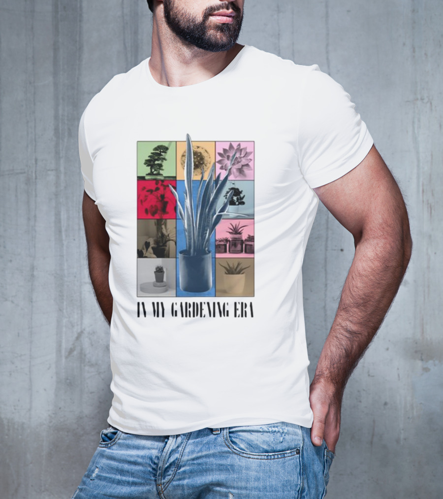 In My Gardening Era Vibrant Plant Montage T-Shirt