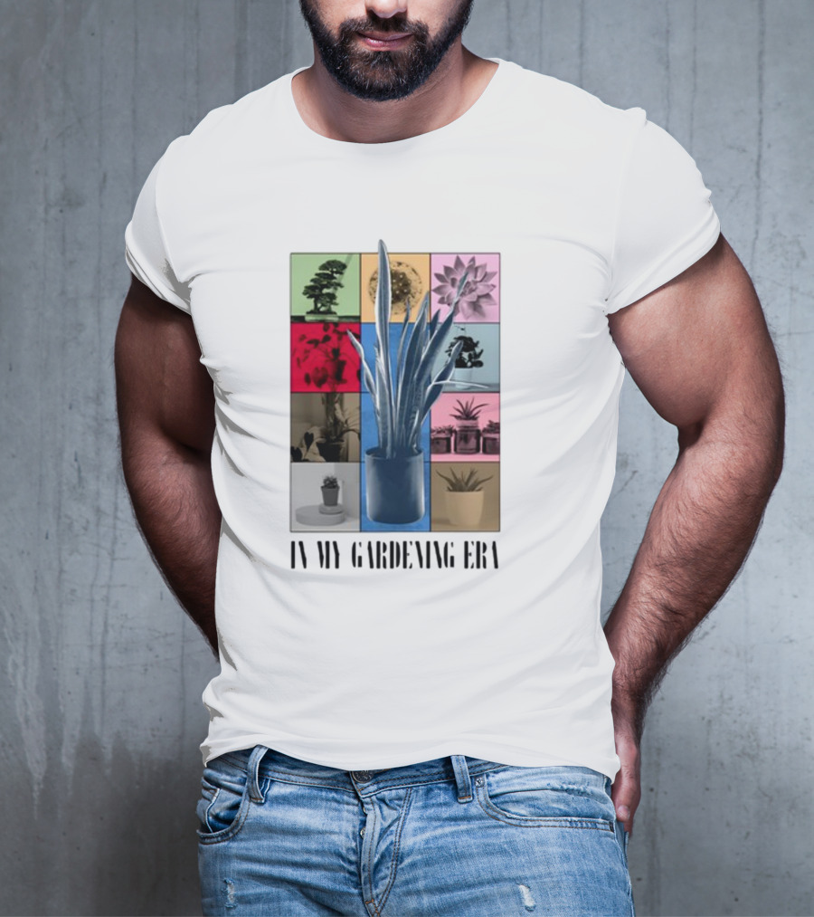 In My Gardening Era Vibrant Plant Montage T-Shirt