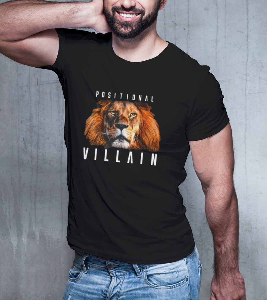 Positional Villain Lion Fierce Face T-Shirt