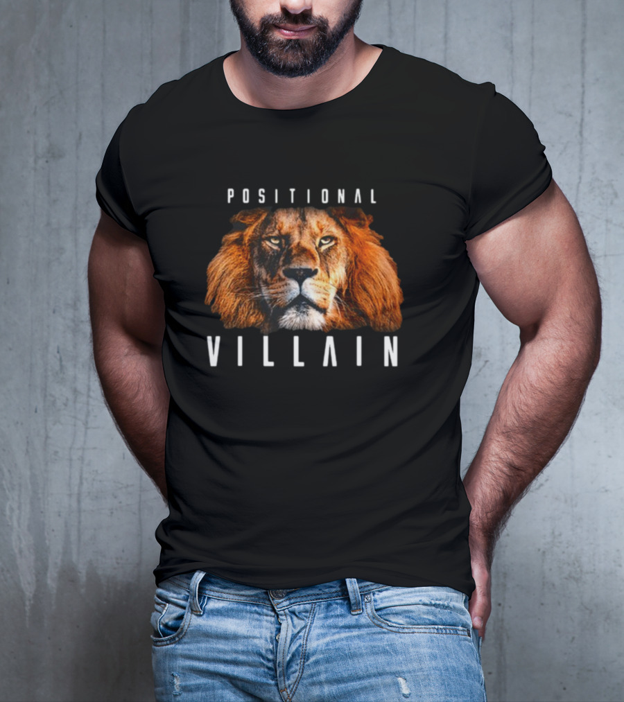 Positional Villain Lion Fierce Face T-Shirt