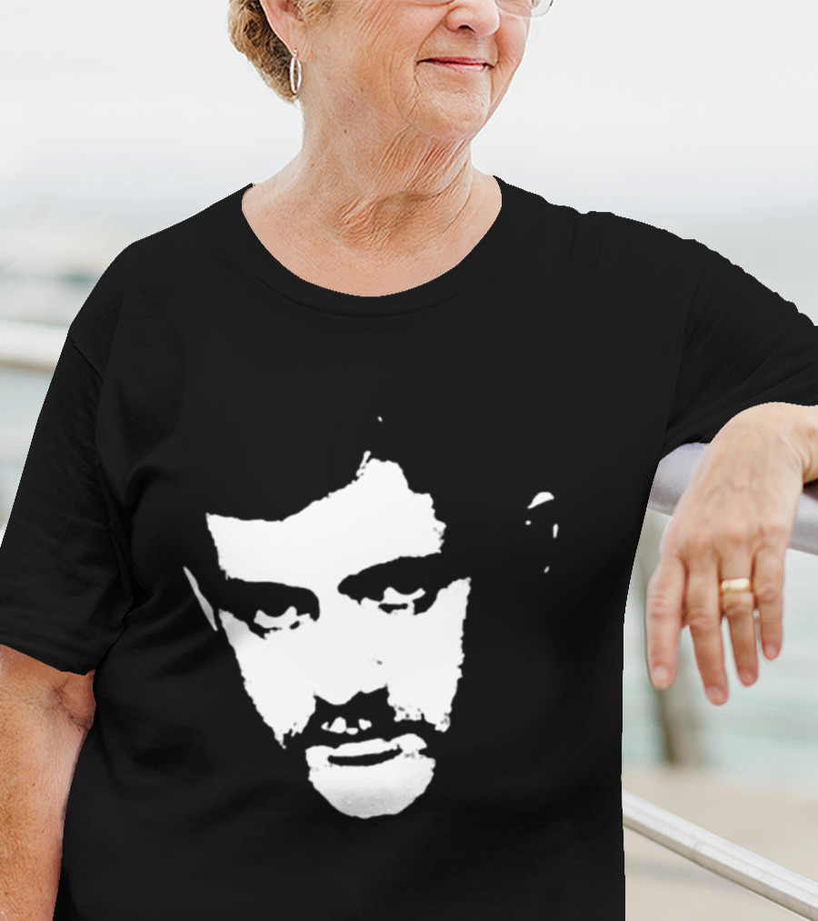 Patrick Cowley Black And White Face T-Shirt