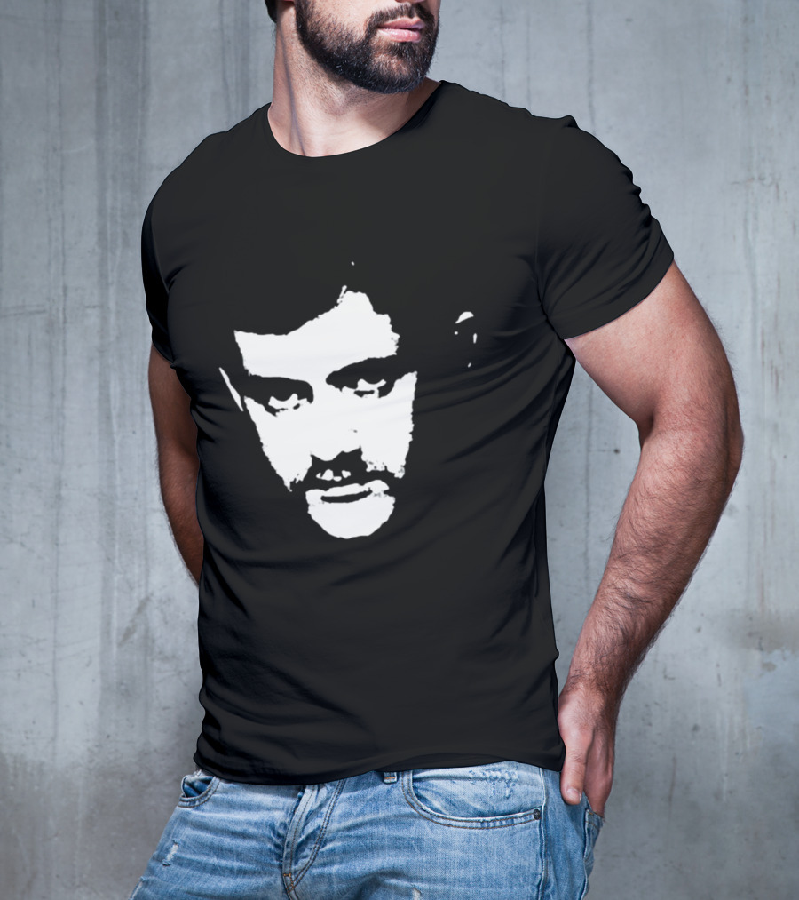Patrick Cowley Black And White Face T-Shirt