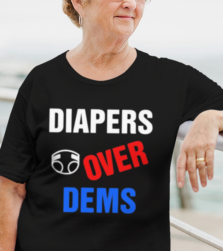 DIAPERS Icon OVER DEMS Political T-Shirt