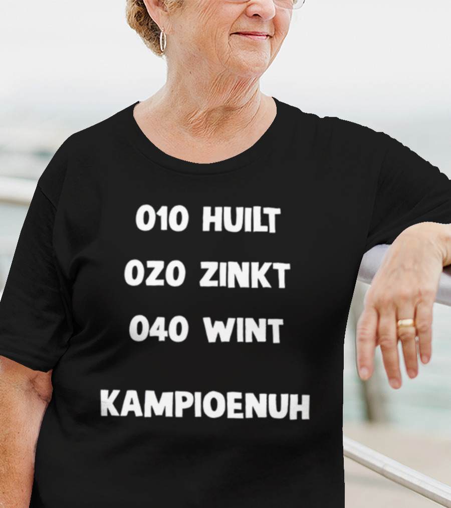 010 Huilt 020 Zinkt 040 Wint Kampioenuh Rotterdam Feyenoord Fans Teasing PSV Victory T-Shirt