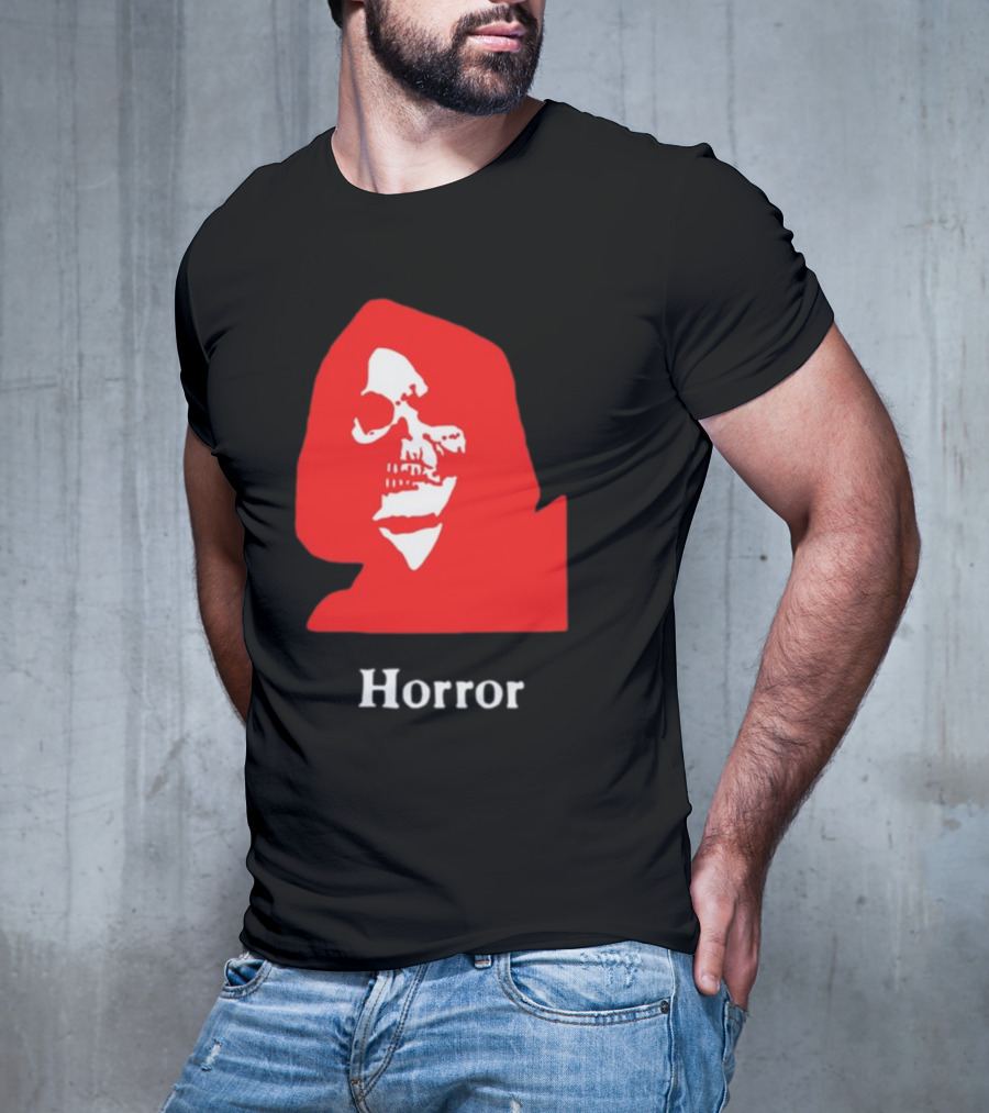 Lunchmeat Vhs Horror Reaper Marshall Julius Skull In Red Hood T-Shirt