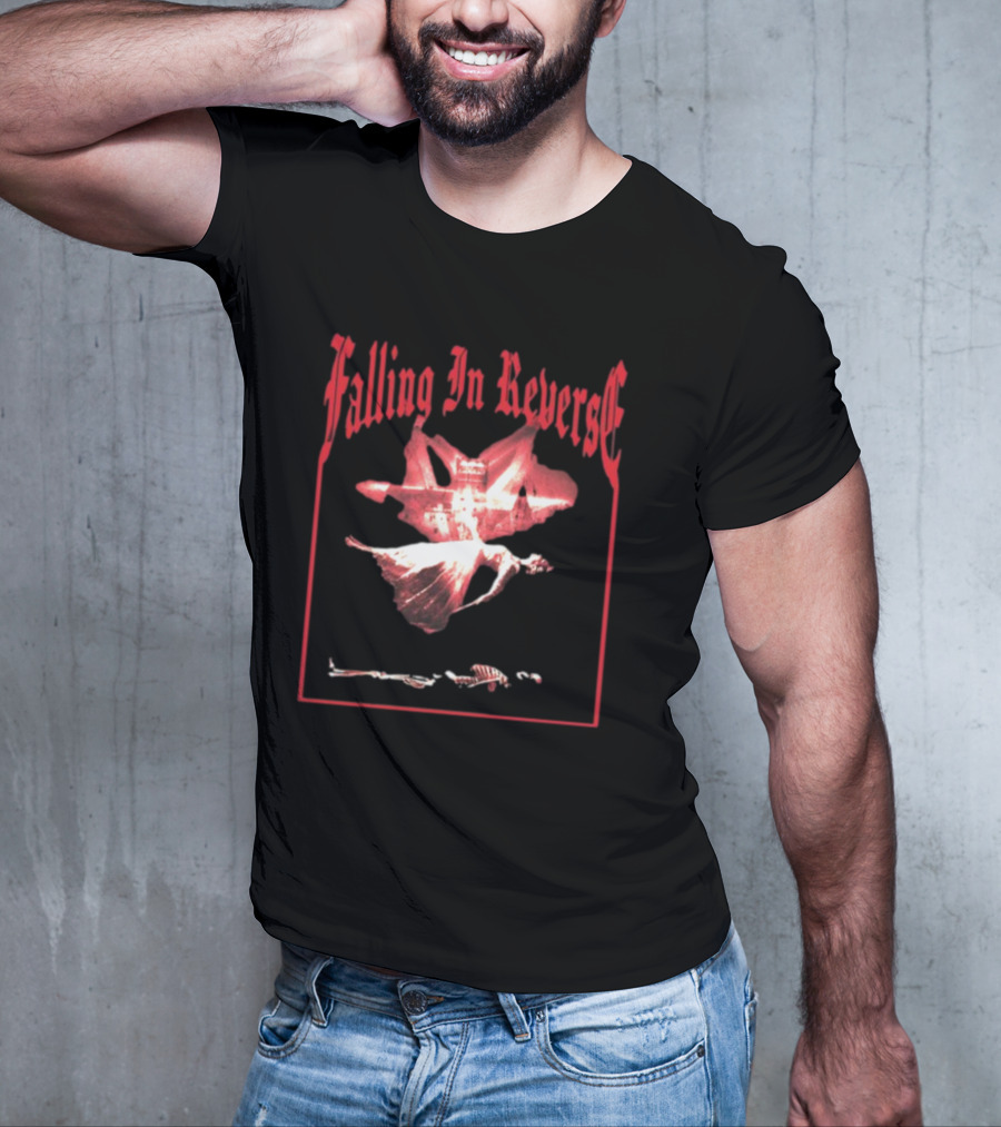 Falling In Reverse Floating Skeleton And Angel T-Shirt