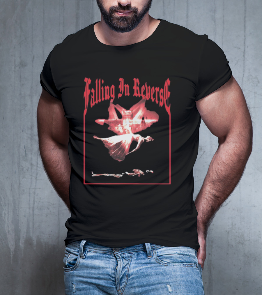 Falling In Reverse Floating Skeleton And Angel T-Shirt
