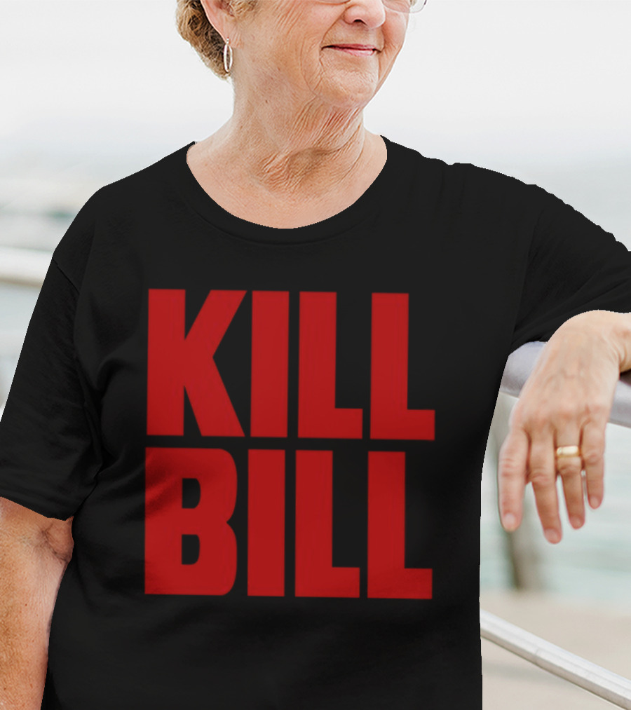 Hunter Schafer Kill Bill Red Block Letters T-Shirt