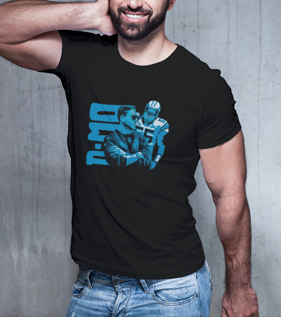 D-Mo Dan Morgan 55 Carolina Panthers Dave Canales Football Duo T-Shirt
