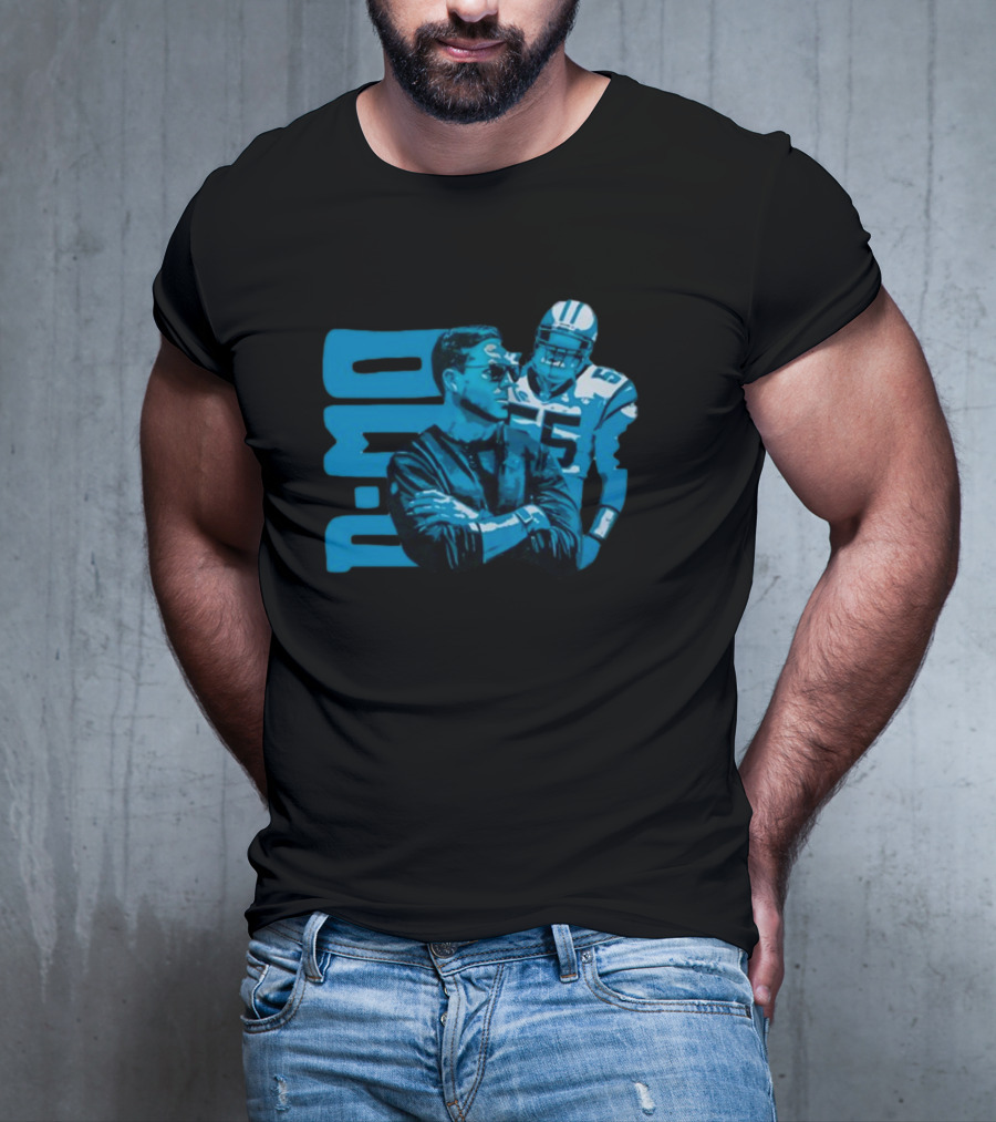D-Mo Dan Morgan 55 Carolina Panthers Dave Canales Football Duo T-Shirt