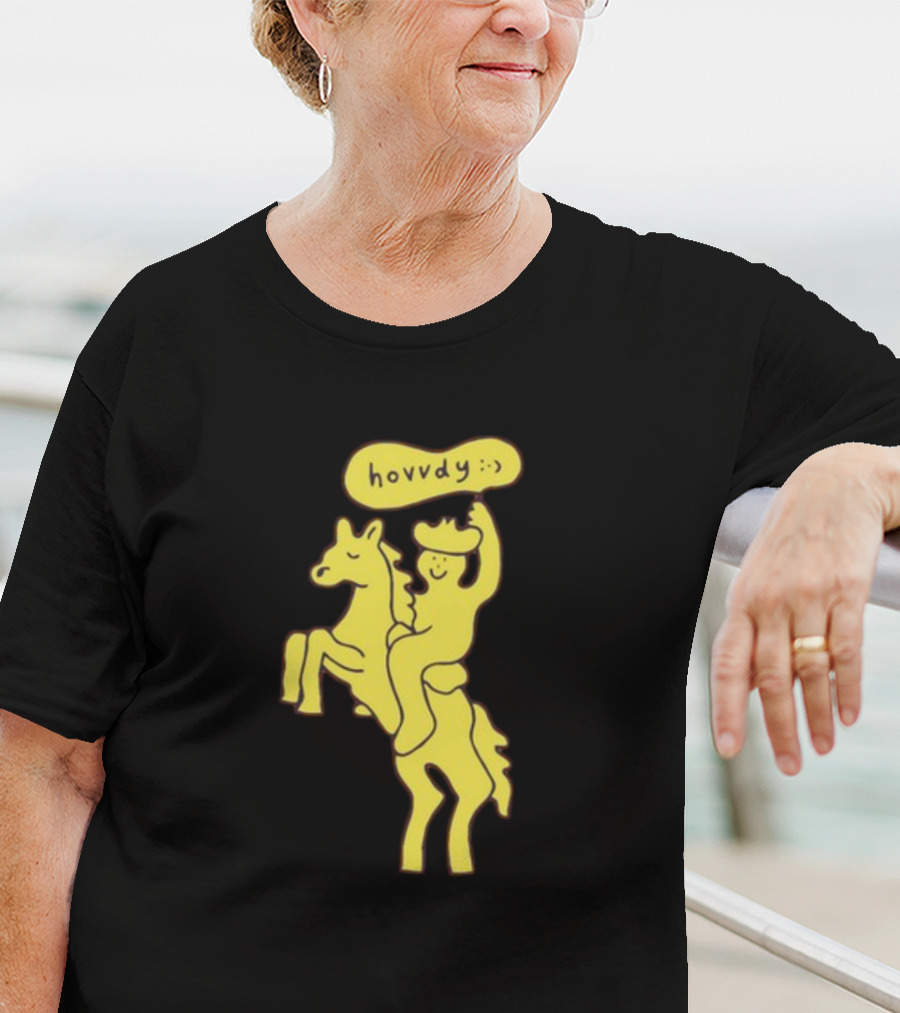 Hovvdy Jcrumb Cowboy On Horseback T-Shirt