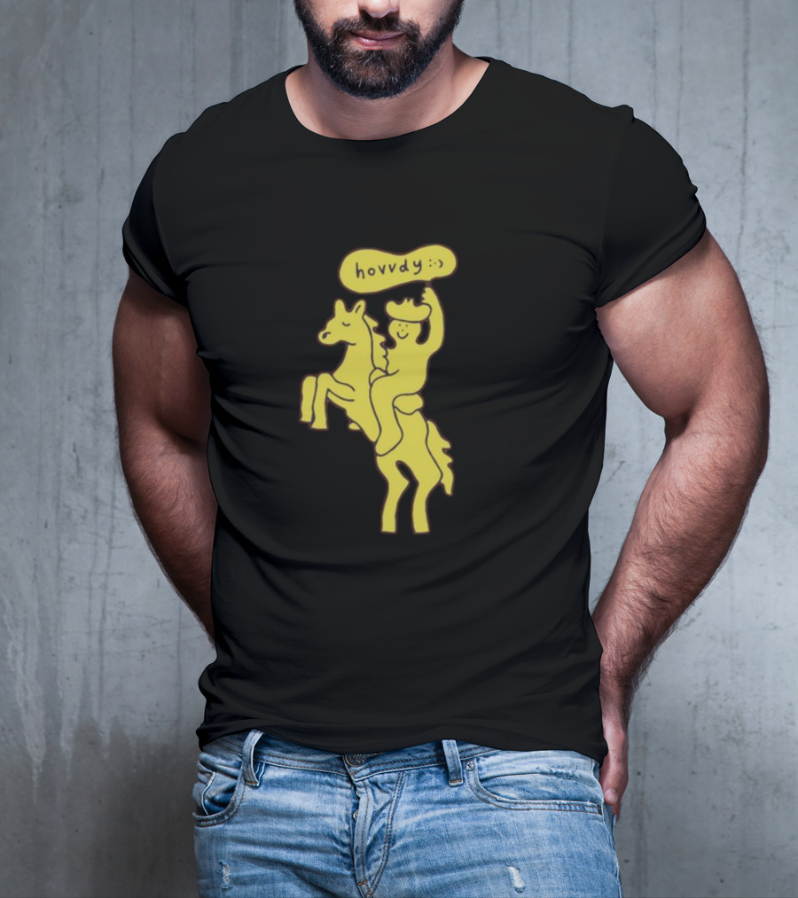 Hovvdy Jcrumb Cowboy On Horseback T-Shirt