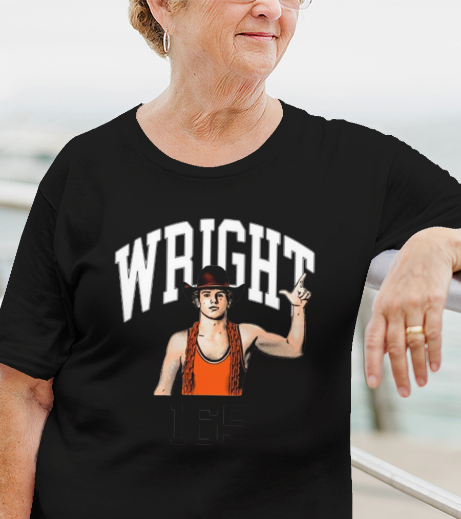 Wright 165 Wrestling Cowboy With Chain T-Shirt