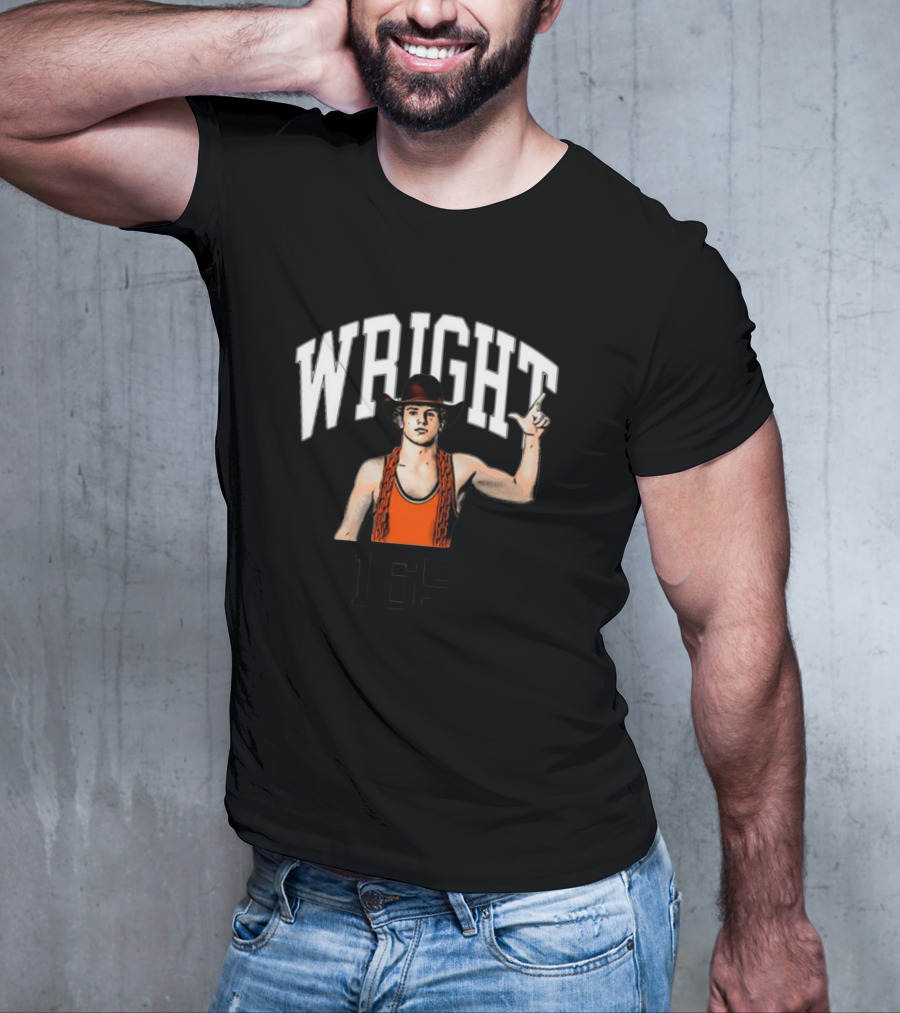 Wright 165 Wrestling Cowboy With Chain T-Shirt
