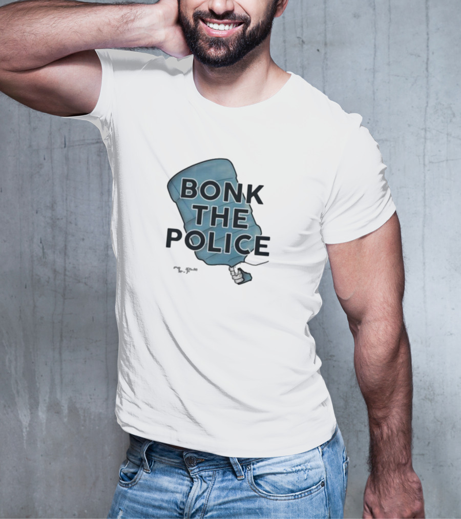 Timecapsuledesign Bonk The Police Water Jug Meme T-Shirt