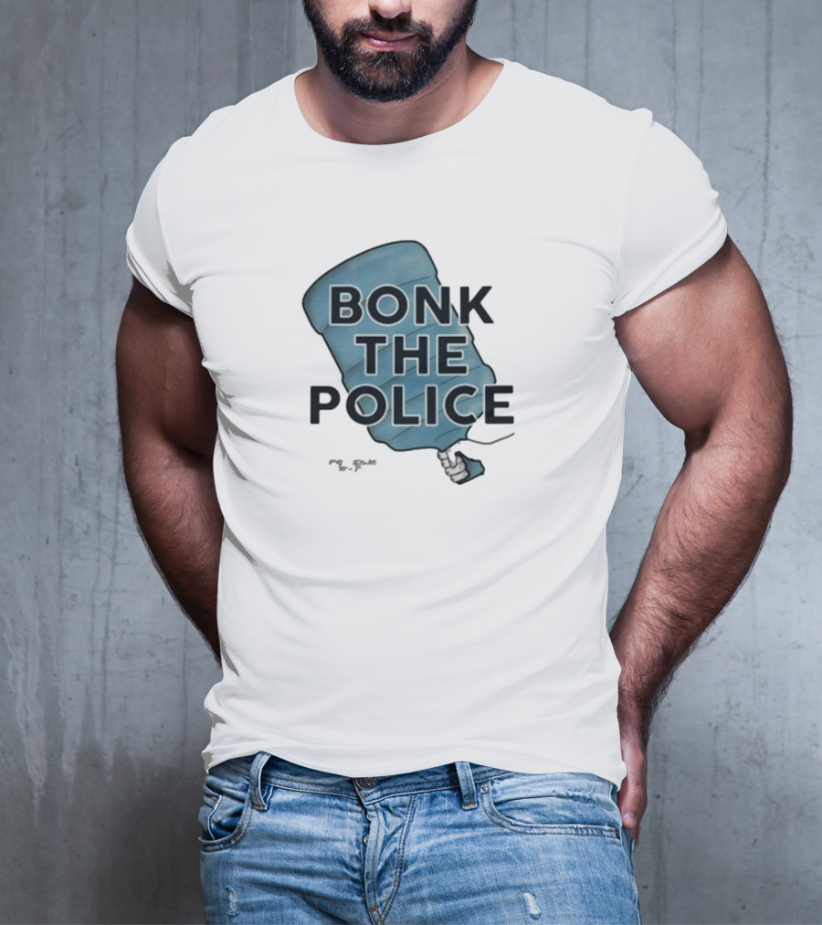 Timecapsuledesign Bonk The Police Water Jug Meme T-Shirt
