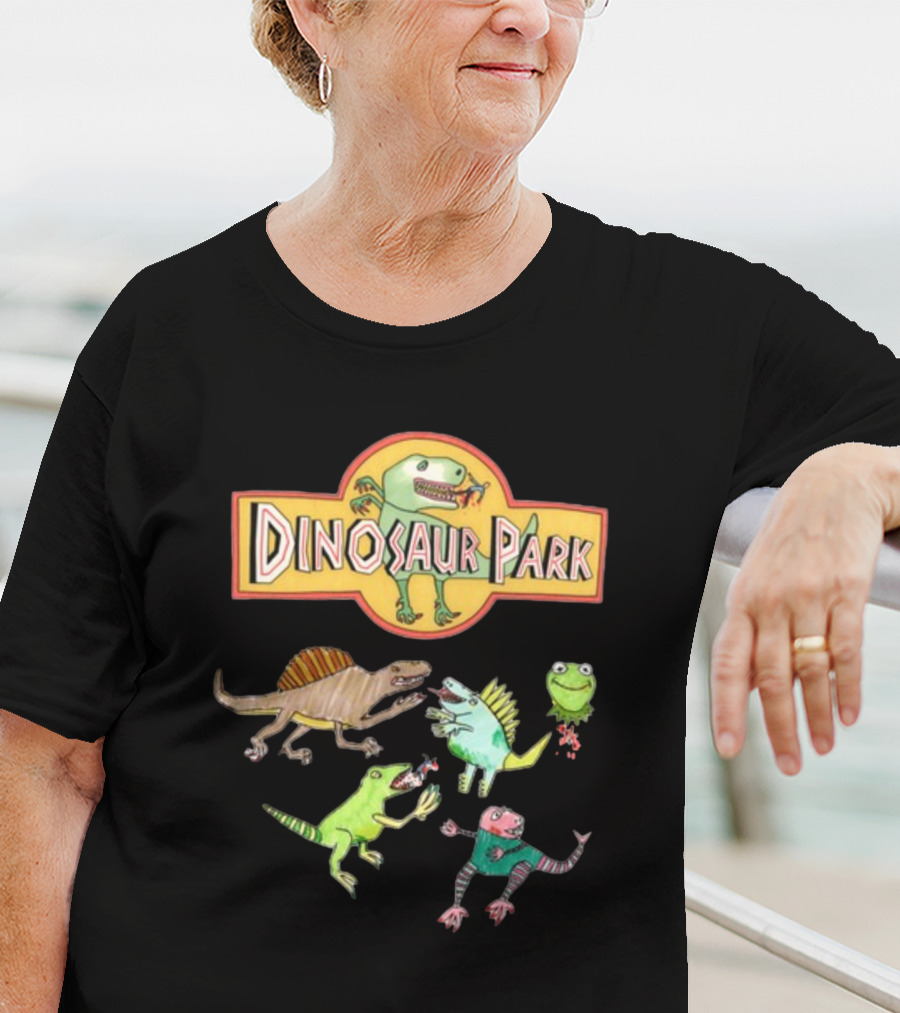 Webworm Dinosaur Park Cartoon Dinosaurs Fun T-Shirt