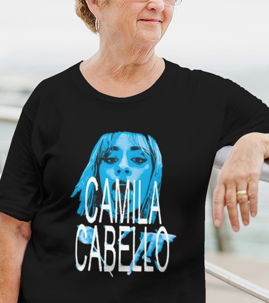 Camila Cabello Blue Portrait Portal Brazil C T-Shirt