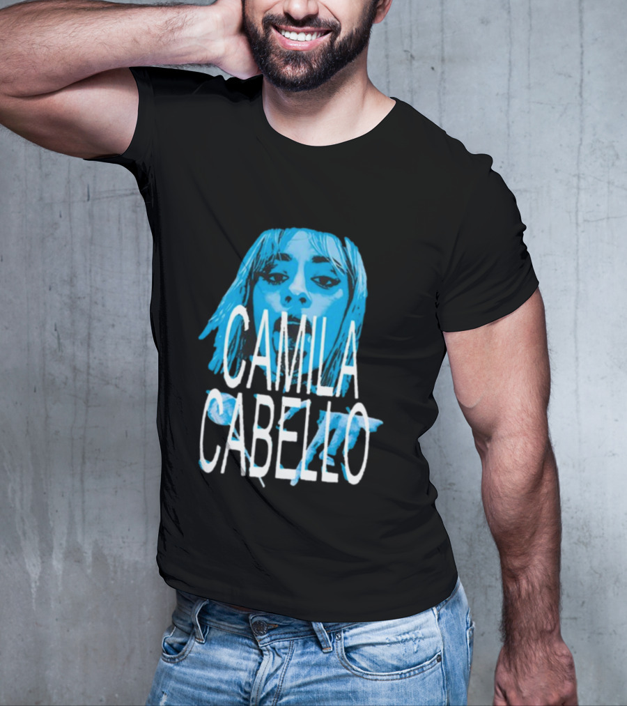 Camila Cabello Blue Portrait Portal Brazil C T-Shirt