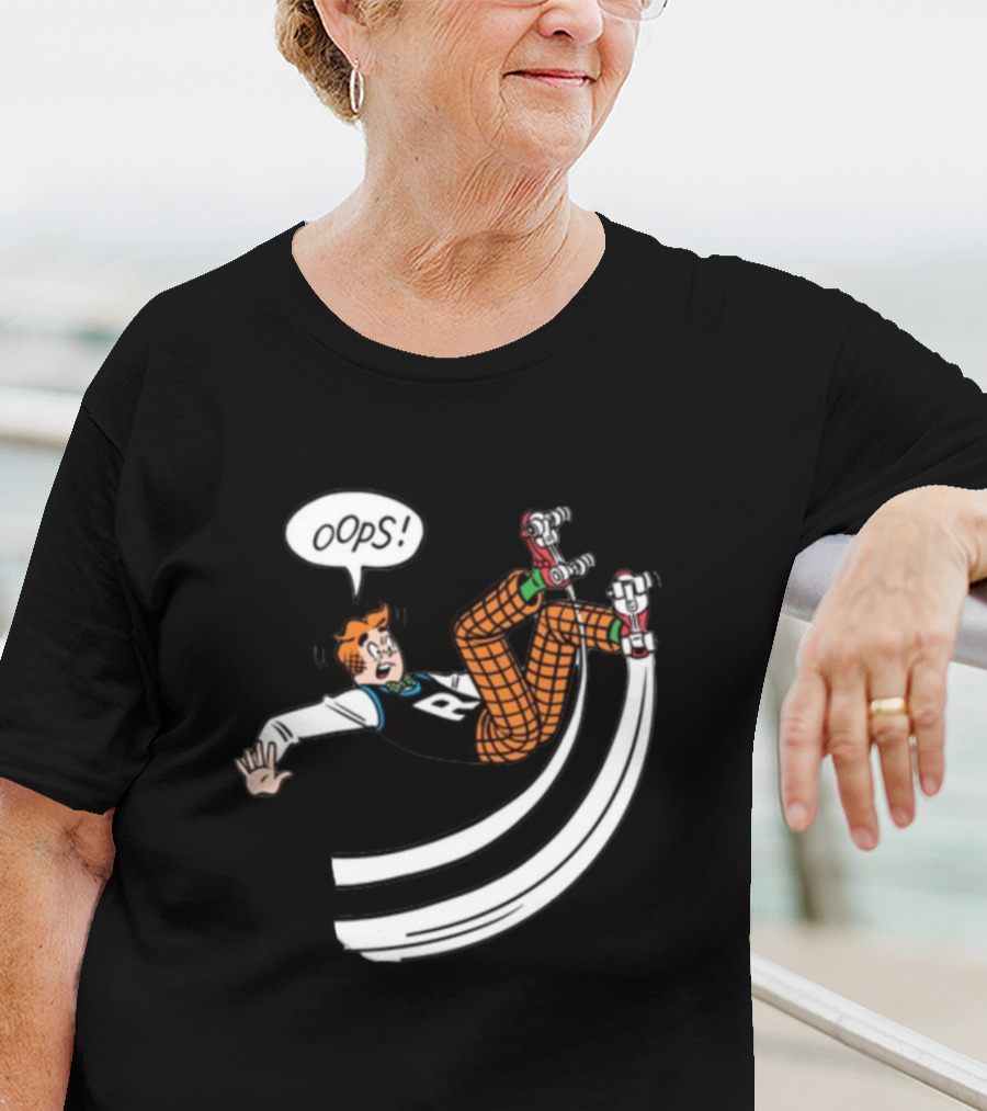 Archie Comics Roller Skating Oops Moment Comic Panel T-Shirt